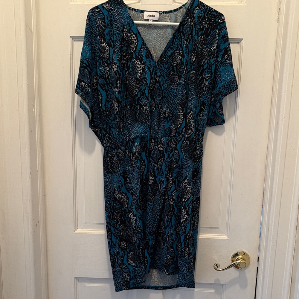 Leota Blue and Black Women's Dress